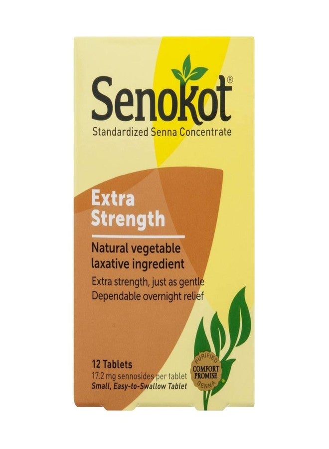 Senokot Natural Vegetable Laxative Ingredient, Extra Strength Tablets, 12 Tablets - Image 1